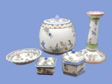 5pc Handpainted Porcelain Portugal