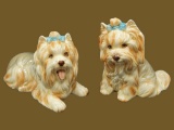 (2) Decorative Porcelain Dogs