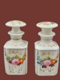 (2) Decorative Porcelain Jars with stoppers