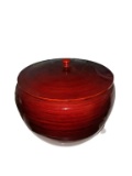 Large Lacquer Covered Container VIETNAM