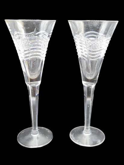 (2) Champagne Flutes "Spirit of America" by