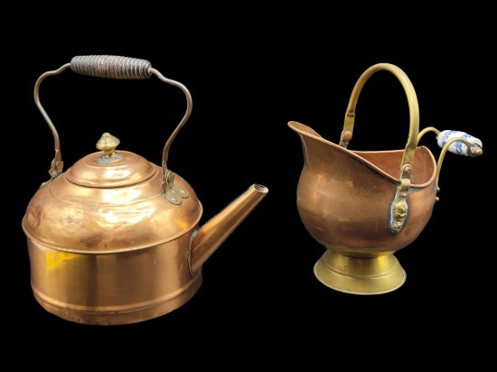 Copper Kettle & Scuttle Bucket
