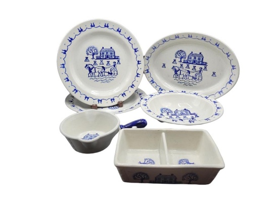 Set of “Provincial Blue” Poppytrail China by