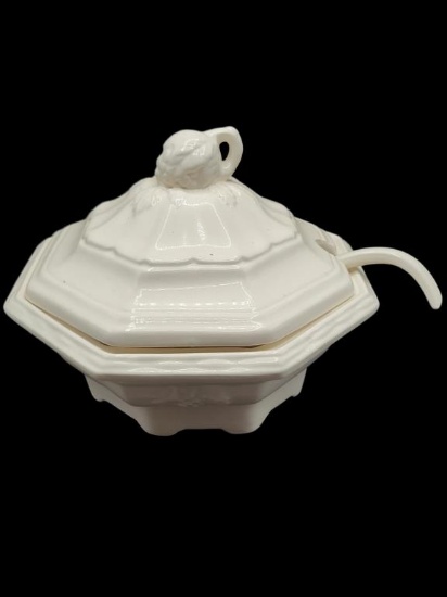 California Pottery Soup Tureen w/Ladle