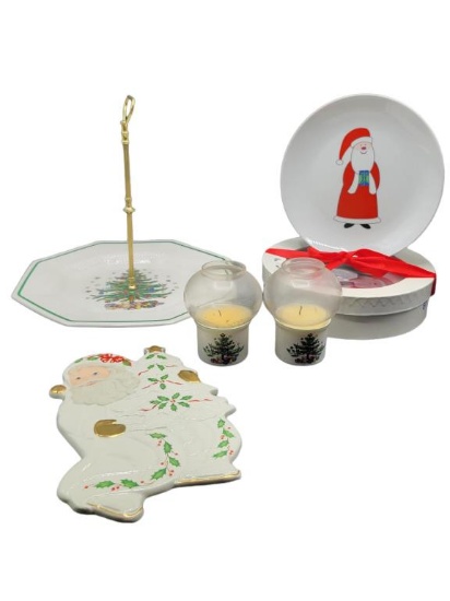 Assorted Christmas Serving Pieces, etc.: Nikki