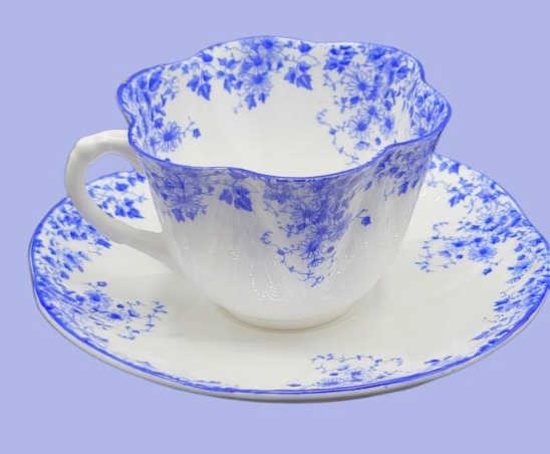 "Dainty Blue" by Shelley Cup and Saucer