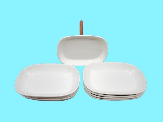 Assorted Airline First Class Dishes: (3) United