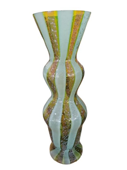 Large Murano Glass Vase 16" Tall