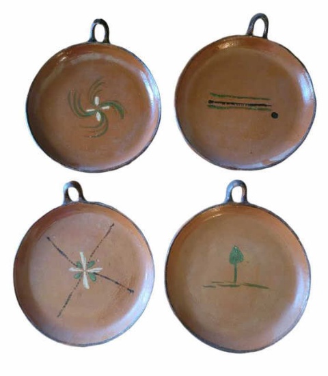 (4) Mexican Pottery Plates