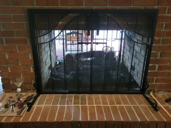Metal Fireplace Screen
