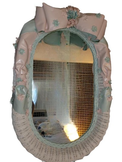 Wicker Mirror
