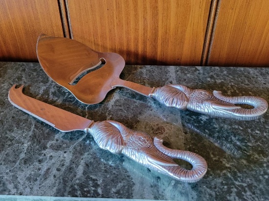 Arthur Court Marble And Aluminum Cheese Board