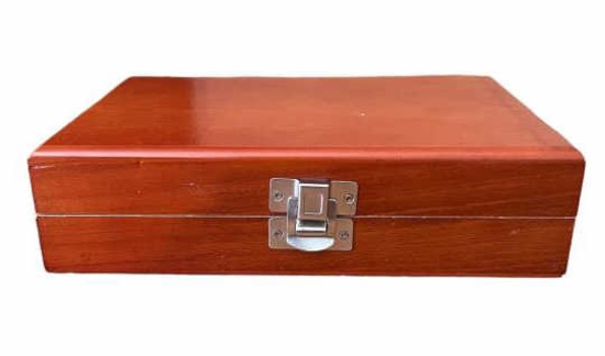 Assorted Sheffield Knives, etc. in a Wooden Case