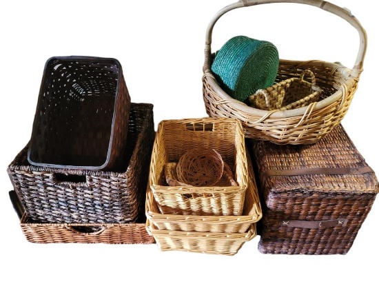 Assorted Wicker Baskets