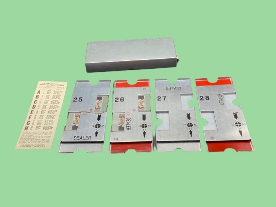 “J-R Official” Aluminum Duplicate Bridge Boards