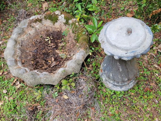 Concrete Birdbath