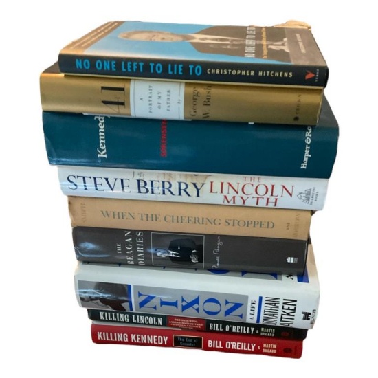 (9) Hardback Books- Political/Presidential