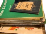 Assorted Sheet Music and Books