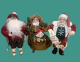 (3) Santa Figures