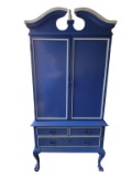 Painted Claw Foot Entertainment Center with 2