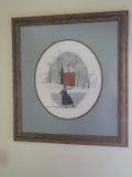 Framed and Double Matted Needlepoint - 18” x 20”