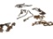 (4) Assorted Links Chain With 2 Hooks, (2) C