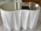 Vanity with Custom White Linen Cover and M