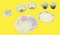 Assorted Small China Items: Miniature Tea Set,