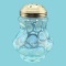 Northwood Glass Blue Coinspot Sugar Shaker