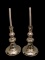 Pair of Mercury Glass Candle Holders w/battery