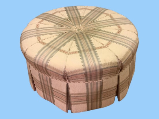 Upholstered Rolling Ottoman