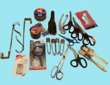 Assortment of Scissors and Utility Items