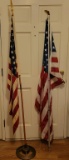 Flag with pole and stand, Flag, Pole w/no hooks