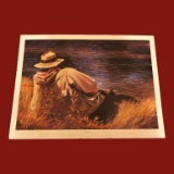 Signed Lithograph on Poster Board—“By the River