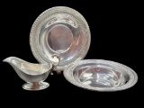 (3) Silverplate Items: 10 1/2