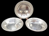 (3) Reed and Barton Silverplate Bowls  6 1/4”