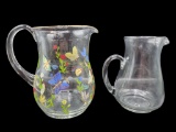 (2) Glass Pitchers