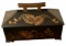 Wooden Rectangular Decorative Box with Gold -
