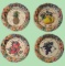 (4) “Fruit of the Spirit” Decorative Plates - 9” D