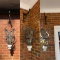 (3) Metal and Resin Hanging Outdoor Candle Holders