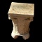 Resin Pedestal With Ceramic Flower Pot and