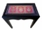 Black Painted Table with Painted Arabesque