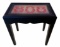 Black Painted Table with Painted Arabesque