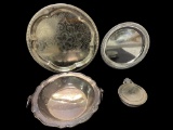 Assorted Silver Plate Items, etc.: 2- Handled 1