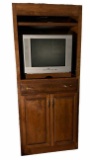 Entertainment Center with 24” RCA Truflat