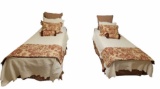 (2) Twin Beds—(1) has a trundle with mattress,