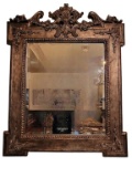 Beveled Mirror in Ornate Frame - 43 1/2” x 52 1/4”