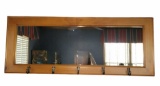 Mirror with Hooks - 36 1/4” x 14 1/4”