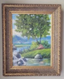 Framed and Signed Oil Painting—17” x 21” Framed