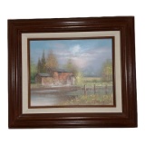Framed and Signed Painting by L.K. Powell—14.5” x